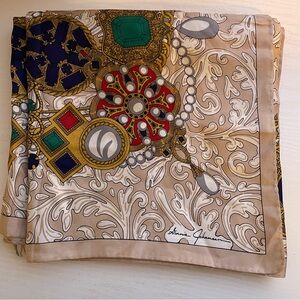 Ginnie Johansen patterned silk scarf